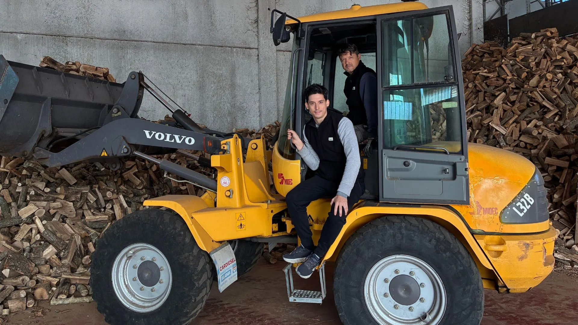 Foto di Alberto ed Enrico, figlio e nipote del fondatore Ettore, attuali titolari dell'azienda Sazzini Ettore